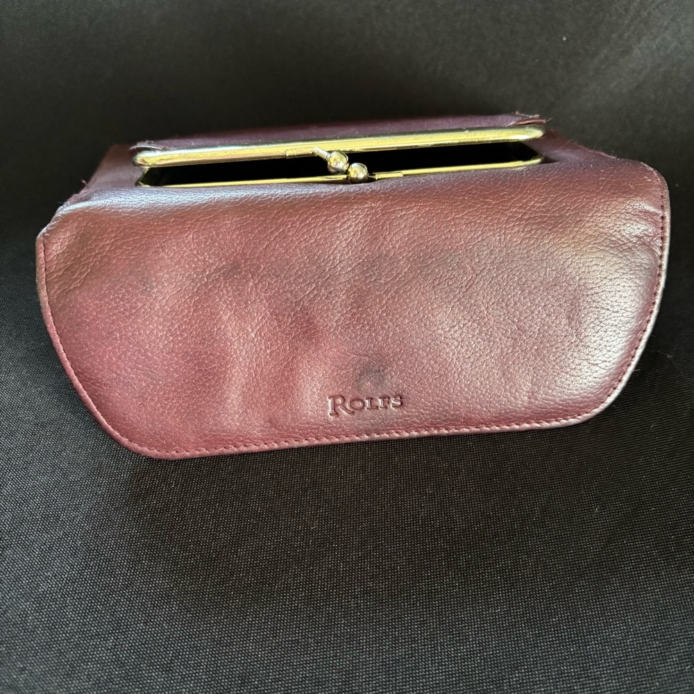 Vintage Rolfs Burgundy Leather wallet